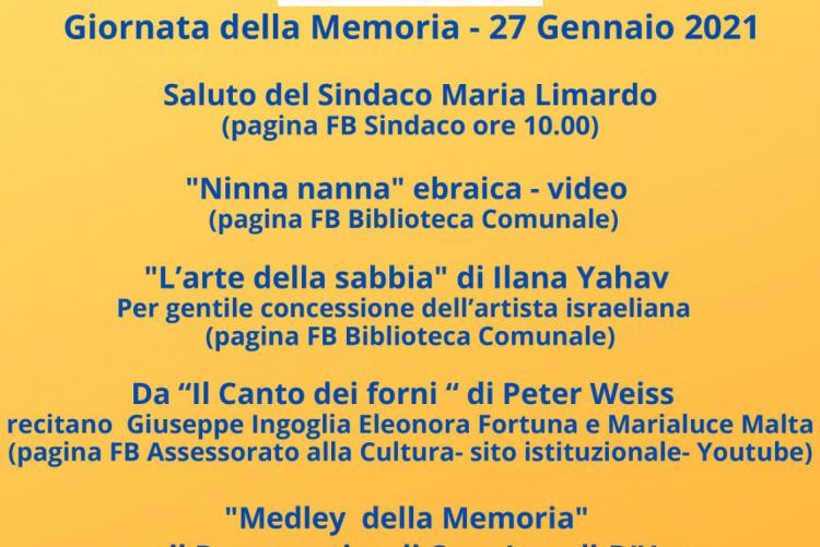 Città di Vibo Valentia - Assessorato alla Cultura - Presidenza del Consiglio - Giornata della Memoria - 27 gennaio 2021